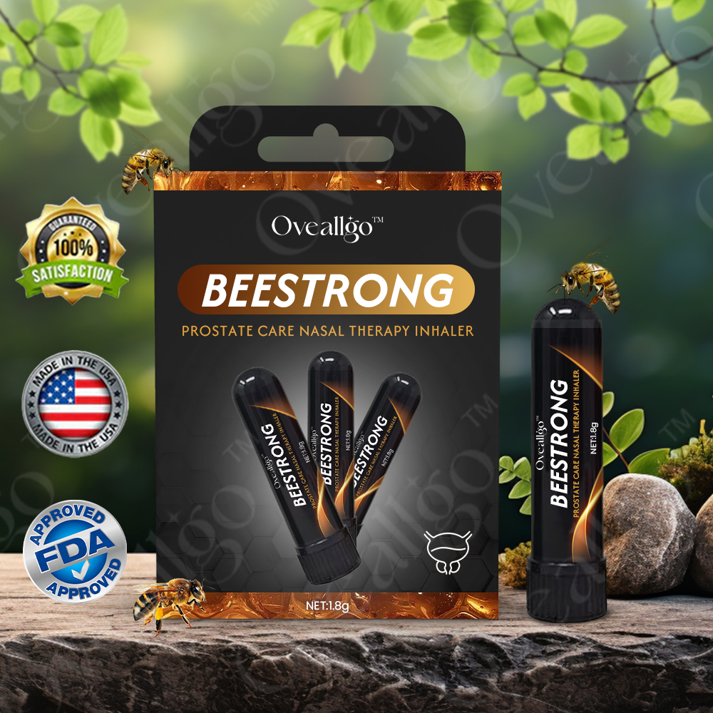 ✅Official Store: Oveallgo™ NEW BeeStrong Prostate Care Nasal Therapy Inhaler👨‍⚕️USA Urological Association (AUA）Approved (Reducing prostate swelling, pain, discomfort, soreness, and urinary fatigue)