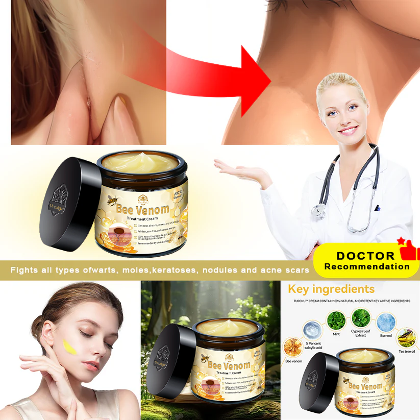 Oveallgo™ Bee Venom Skin Treatment Cream（𝐴𝐴𝐷 𝑅𝑒𝑐𝑜𝑚𝑚𝑒𝑛𝑑𝑒𝑑）