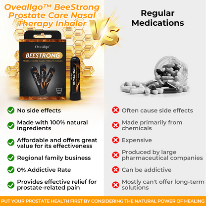 ✅Official Store: Oveallgo™ NEW BeeStrong Prostate Care Nasal Therapy Inhaler👨‍⚕️USA Urological Association (AUA）Approved (Reducing prostate swelling, pain, discomfort, soreness, and urinary fatigue)