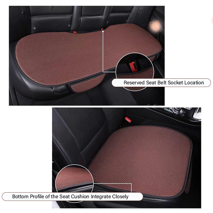 Ice Silk Anti-Slip Car Seat Pad For Summer: Breathable and Refreshing 🍃