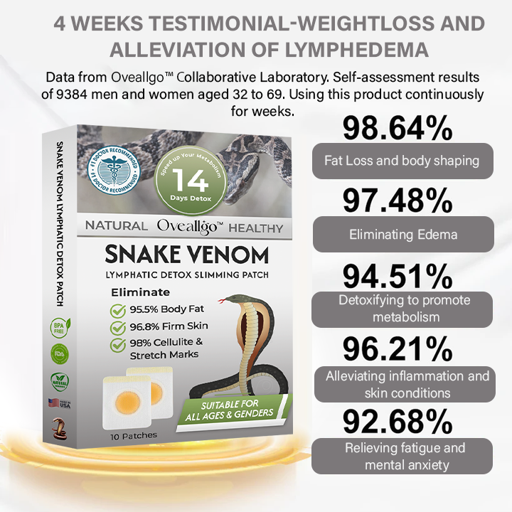 Oveallgo™ Snake Venom Lymphatic Detox Patch (For all lymphatic problems and obesity)