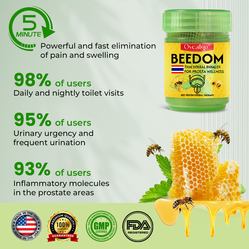 ✅Official Store: Oveallgo™ BeeDom Thai Herbal Inhaler for Prosta Wellness👨‍⚕️USA Urological Association (AUA）Approved (Reducing prostate swelling, pain, discomfort, soreness, and urinary fatigue)