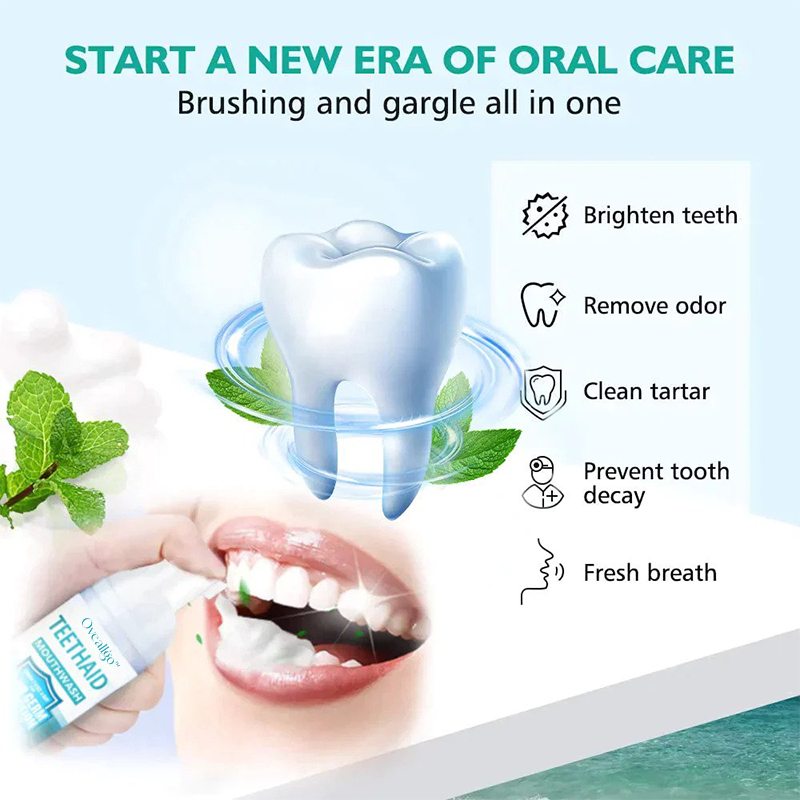 ✨Dentist-Recommended 🦷 Oveallgo™ Intensive Stain Removal Oral Cleansing Mousse