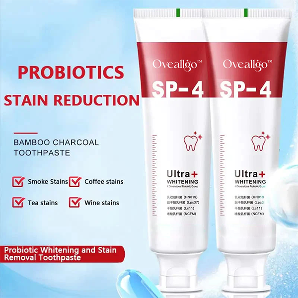 🔥2024 HOT SALE🔥 EXTRA Oveallgo™ SP-4 Probiotic Whitening Toothpaste