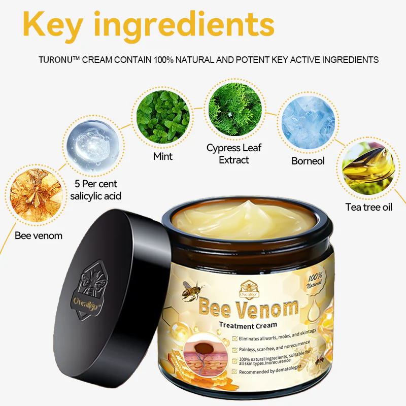 Oveallgo™ Bee Venom Skin Treatment Cream（𝐴𝐴𝐷 𝑅𝑒𝑐𝑜𝑚𝑚𝑒𝑛𝑑𝑒𝑑）